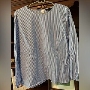 JCrew 100% cotton long sleeve stripped shirt